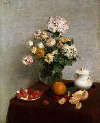 Henri Fantin-Latour Flores de Verao e Frutos oil